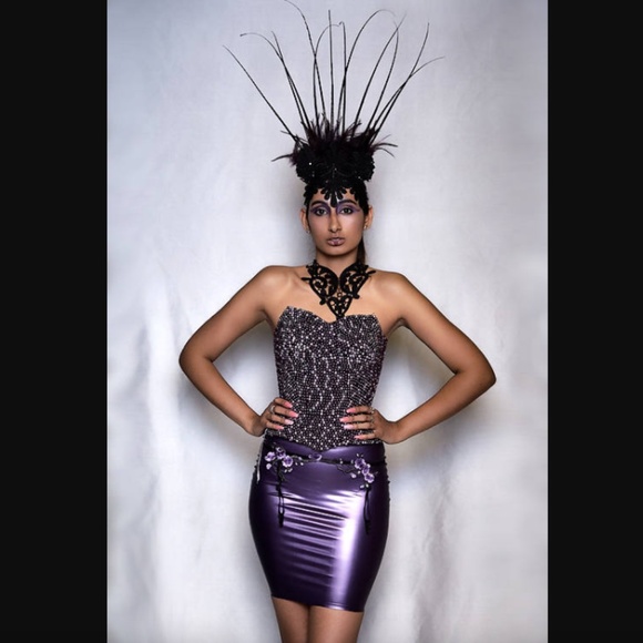 Mina choker - lace costume statement necklace - Picture 4 of 4